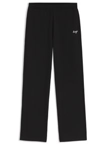 Jogginghose Hugo "Newtrack", Damen, Gr. L, N-Gr, schwarz (schwarz 001), Sweatware, Obermaterial: 100% Baumwolle, unifarben, relaxed fit lang, Hosen Jogginghose, aus Baumwoll-French-Terry, Relaxed Fit