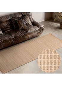 Villeroy & Boch Teppich VILLEROY & BOCH "Birka", beige (natur, gold), B:80cm H:6mm L:300cm, Baumwolle, Jute, Teppiche, Teppich, Jute, Natur, Wohnzimmer, Esszimmer, Schlafzimmer, Flur, Modern, Boho
