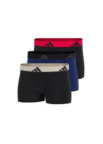 Trunk adidas Sportswear "Active Flex Cotton", Herren, Gr. L, Single Jersey, wei&szlig; (920, sonstiges), Single Jersey, Obermaterial: 95% Baumwolle, 5% Elasthan, k&ouml;rpernah, Unterhosen Trunk, elastischer Logo-Bund, ohne Eingriff, Single Jersey-Qualit&auml;t