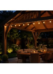 OTTO HOME LED-Lichterkette "Outdoor/Indoor, Kugel Avvina, bunt, 3/6/12/18 u. 24 m L&auml;nge, 11 Modi", schwarz, Dioden 360 Stk., Gesamtl&auml;nge 18m, Lichterketten, warmwei&szlig; pastellfarbig, Timer, Lichteffekte, Garten, Terrasse, Party, LED-Lichterkette