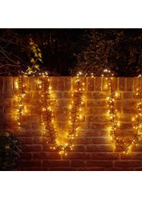 OTTO HOME LED-Lichterkette "Ryssan", schwarz, Dioden 600 Stk., Gesamtl&auml;nge 12m, Lichterketten, Clusterlichterkette, 8 Funktionen, Memory Funktion, incl. Atapter, LED-Lichterkette