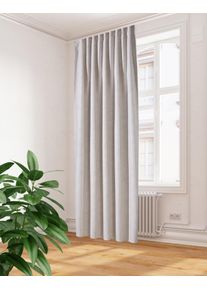 Vorhang Home Wohnideen "HADINA" Gr. 1, beige (natur), B:140cm H:300cm, Leinenstruktur, Polyester, Gardinen, Vorhang, Kombibandschal Leinenstruktur/Raumhoch