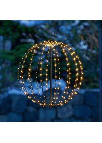 LED Kugelleuchte OTTO HOME "LED-Leuchtkugel THALLIA", gold (schwarz), &Oslash;:40cm, Leuchten, LED Kugelleuchte, 6/18-h Timer, IP44, 5 m Zuleitung