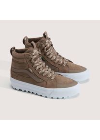 Sneaker Vans "Sk8-Hi Waterproof Insulated MTE", Damen, Gr. 38, braun (walnut), Leder, Schuhe Sneaker, wasserdicht und gef&uuml;ttert