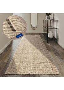 Villeroy & Boch Teppich VILLEROY & BOCH "Rosalie Juteteppich", wei&szlig; (naturwei&szlig;), B:80cm H:10mm L:300cm, Jute, Teppiche, Teppich, L&auml;ufer, 100% Jute, Natur, Wohnzimmer, Esszimmer, Schlafzimmer, GRS, Topseller