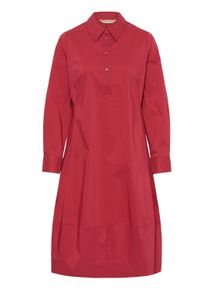 Midikleid Culture "Damen Kleid CUdaiva", Damen, Gr. XS, N-Gr, rot (rio rot), Obermaterial: 65% Baumwolle CO. 33% Polyester PES. 2% Elasthan EL., Kleider Midikleid