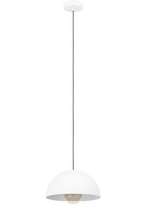Eglo H&auml;ngeleuchte "GAETANO Pendellampe - Stahl - E27 - 1X40W - IP20", wei&szlig;, 1, &Oslash; 30cm H: 110cm, 1 Stk., Leuchten, H&auml;ngelampe, Deckenlampe, Wohnzimmer, Esszimmer, H110 x &Oslash;30 cm, H&auml;ngeleuchte