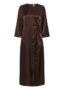 Midikleid Culture "Damen Kleid CUmollie", Damen, Gr. XXL, N-Gr, braun (coffee bean), Obermaterial: 70% Viskose CV. 30% Polyester PES., Kleider Midikleid