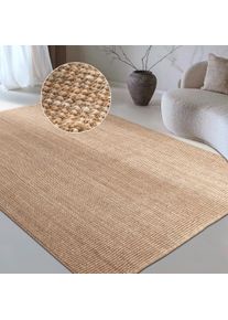 Teppich OTTO HOME "Avot Juteteppich", beige (natur gold), B:120cm H:10mm L:170cm, Jute, Teppiche, Teppich, 100% Jutefaser, L&auml;ufer, Esszimmer, Wohnzimmer, Skandi