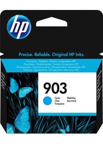 HP Tintenpatrone "HP original Druckerpatrone 903, Farben cyan + schwarz", blau (cyan), Tintenpatronen, 3 Probemonate gratis* drucken, Tintenpatrone