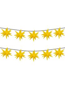 OTTO HOME LED-Lichterkette "Earrin", gelb, Flammen 10 Stk., Gesamtl&auml;nge 7,5m, Lichterketten, 3D 10er Sternenlichterkette, Sterne, Lichterkette, 4,5 m beleuchtet, LED-Lichterkette