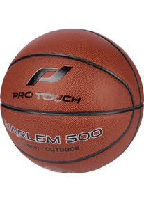 Basketball Pro Touch "HARLEM 500 II" Gr. 7, braun (braun, schwarz), B&auml;lle, Kinder, 7, Basketball, mit sehr guter Griffigkeit, f&uuml;r Indoor- und Outdoorbereich