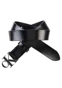 Lederg&uuml;rtel Calvin Klein Jeans "ROUND CK BUCKLE 30MM BELT INLAY", Damen, Gr. 85, schwarz (ck schwarz, antique nickel), Web, Rindsleder, G&uuml;rtel Lederg&uuml;rtel, Gr&ouml;&szlig;enverstellbar mit Metallschlie&szlig;e