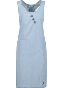 alife and kickin Sommerkleid ALIFE & KICKIN, Damen, Gr. L, Normalgr&ouml;&szlig;en, blau (light denim), 100% Lyocell, Rundhals, Kleider Sommerkleid