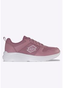 Sneaker Lotto, Damen, Gr. 41, rosa (dunkelrose, wei&szlig;), Mesh, Synthetik, Schuhe Sneaker