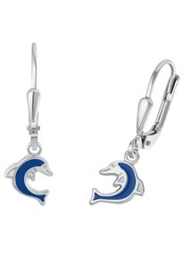 Paar Ohrh&auml;nger Amor "Dolphins", silber (silberfarben), Ohrringe, M&auml;dchen, Silber 925 (Sterlingsilber), Paar Ohrh&auml;nger, Made in Germany