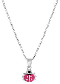 Kette mit Anh&auml;nger Amor "Ladybug", silber (silberfarben), Halsketten, M&auml;dchen, Silber 925 (Sterlingsilber), L: 38, Kette mit Anh&auml;nger