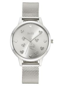 Quarzuhr Firetti "Valentine Hearts", silber (silberfarben), Armbanduhren, Damen, Quarzuhr, Armbanduhr, Damenuhr, Edelstahlarmband, analog, Swarovski-Kristalle