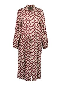 Sommerkleid Blue Seven "Kleid", Damen, Gr. 36, rot (0430, kiesel), 100% Viskose, V-Ausschnitt, Kleider Sommerkleid