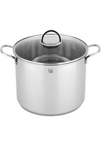 Kochtopf CS KOCH-SYSTEME "TRIER, Edelstahl", silber (silberfarben), B:36cm H:30cm L:46cm &Oslash;:36cm, T&ouml;pfe, Kochtopf, f&uuml;r alle Herdarten inklusive Induktion