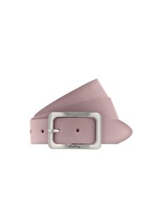 Lederg&uuml;rtel Mustang "Rachel", Damen, Gr. 90, rosa (pale rose), Rindsleder, unifarben, Basic, G&uuml;rtel Lederg&uuml;rtel, mit eckiger, mattfarbener Schlie&szlig;e, aus Rindsleder, 3,5 cm breit