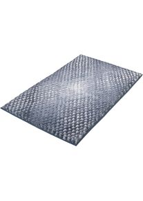 Kleine Wolke "Cory, Badvorleger, Badezimmer Teppich" H&ouml;he 24 mm rutschhemmend beschichtet fu&szlig;bodenheizungsgeeignet Badteppich, modischer Farbverlauf, Hoch-Tief Effekt, waschbar