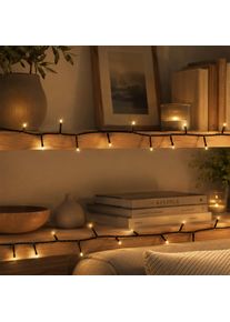 OTTO HOME LED-Lichterkette "in 3/6/12/18 u. 24 m L&auml;nge, warmwei&szlig;, Timer, Indoor, Outdoor, Garten", gold (schwarz), Dioden 120 Stk., Gesamtl&auml;nge 6m, Lichterketten, warmwei&szlig;es Licht, IP44, Timer, Lichterkette, LED-Lichterkette