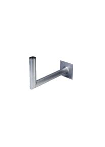 Hama SAT-Halterung "Hama SAT-Wandhalterung aus Aluminium, 45 cm Wandabstand", silber (silberfarben), B:30,5cm H:15cm T:44,5cm, Ger&auml;tehalterungen, - Durchmesser Rohr: 4,8 cm - Rohrh&ouml;he: 25 cm, SAT-Halterung