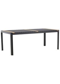 Gardenson , Schwarz , Metall, Holz , Teakholz , rechteckig , 100x75x200 cm ,
