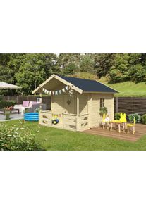 Spielhaus Nordic Holz "LIDO", beige (natur), B:270cm H:210,9cm T:330cm, Holz, Spielh&auml;user, Spielhaus, BxTxH: 270x330x211 cm