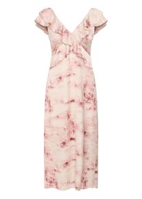 Midikleid Kaffe "Damen Kleid KAsadie", Damen, Gr. 46, N-Gr, pink (multi pink nature), Obermaterial: 100% Polyester PES., Kleider Midikleid