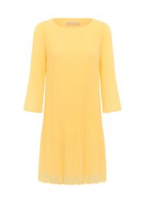 Midikleid Culture "Culture DK Kleid CUladina", Damen, Gr. S, N-Gr, gelb (pale banana), Obermaterial: 100% Polyester PES., Kleider Midikleid