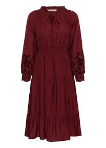 Midikleid Cream "Damen Kleid CRTina", Damen, Gr. 36, N-Gr, rot (cabernet), Obermaterial: 80% Viskose CV. 20% Nylon NY., Kleider Midikleid