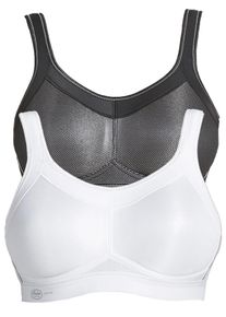 Sport-BH Anita "Sport BH momentum", Damen, Gr. 80, Cup C, bunt (schwarz wei&szlig;), Stoff, Obermaterial: 70% Polyester PES. 15% Polyamid PA. 15% Elasthan EL., BHs Sport-BH