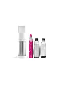 Wassersprudler SodaStream "DUO Wassersprudler, Standard Pack", wei&szlig;, B:36,5cm H:44,5cm T:19cm, Kunststoff, Wassersprudler, Wassersprudler, Glas- und Kunststoffflaschen nutzbar, 2 Flaschen inklusive
