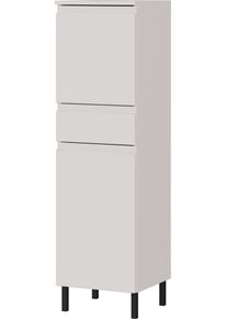 Midischrank Germania "Scantic", braun (kaschmir), B:34cm H:120cm T:34cm, Holzwerkstoff, MDF, Schr&auml;nke, Midischrank, mit griffloser Optik