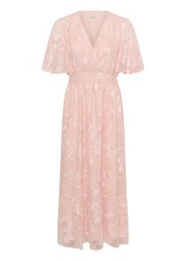 Midikleid Kaffe "Damen Kleid KAlorinda", Damen, Gr. 46, N-Gr, pink (dusty pink flowers), Obermaterial: 100% Polyester PES., Kleider Midikleid