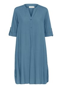 Midikleid Cream "Damen Kleid CRTiah", Damen, Gr. 42, N-Gr, blau (blau heaven), Obermaterial: 100% Viskose LENZING ECOVERO CV LenzEcov., Kleider Midikleid