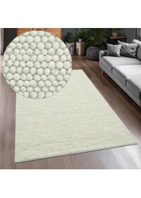 Wollteppich OTTO HOME "Wolly, Wolle, in Standard und Premium Qualit&auml;t", natur, B:200cm H:14mm L:300cm, Wolle, Teppiche, Wollteppich, handgewebt, Handweb Teppiche, Skandi, Wohnzimmer, Schlafzimmer