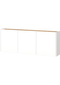 Schuhschrank Germania "Lomeno", wei&szlig; (wei&szlig;, navarra, eiche, nachbildung), B:138cm H:52cm T:25cm, Holzwerkstoff, Schr&auml;nke, Schuhschrank, Flurschrank, Soft-close, verstellb. B&ouml;den, in 3 H&ouml;hen, 2- oder 3-t&uuml;rig