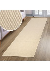 Teppich OTTO HOME "Venedig, in Standard- und Premium-Qualit&auml;t, 3 mm oder 5 mm H&ouml;he", beige, B:80cm L:250cm, Kunstfaser, Teppiche, Teppich, In- und Outdoor geeignet, Wetterfest & UV-best&auml;ndig, Sisal-Optik