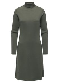 A-Linien-Kleid Ragwear "A-Linien-Kleid Leavie", Damen, Gr. L, N-Gr, gr&uuml;n (schwarz olive), Obermaterial: 47% Polyester PES. 47% Modal CMD. 6% Elasthan EL., Kleider A-Linien-Kleid