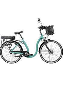 E-Bike Tretwerk "Linea" Gr. 48, gr&uuml;n, Elektrofahrr&auml;der, 48cm, 28 Zoll (71,12cm), E-Bike, tiefer Einstieg