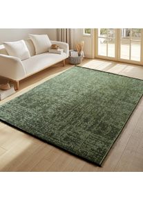 Teppich Ayyildiz Teppiche "SPACE 1900, auch als L&auml;ufer", gr&uuml;n, B:160cm H:7mm L:230cm, Chenille, Teppiche, Teppich, L&auml;ufer, Kurzflor, Boho, Vintage, Wohnzimmer