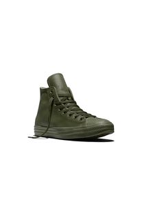 Sneaker Converse "Chuck Taylor All Star", Damen, Gr. 42,5, Synthetik, gr&uuml;n (utility, schwarz, utility), Leder, Schuhe Sneaker, aus Leder, gef&uuml;ttert