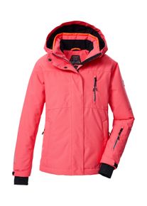 Skijacke Killtec "KSW 205 GRLS SKI JCKT", M&auml;dchen, Gr. 152, orange (koralle), Obermaterial: 100% Polyester.Futter: 100% Polyester.F&uuml;llung: 100% Polyester, Jacken Skijacke, Wasserdichte, atmungsaktive Ski-Jacke mit verstellbarer Kapuze
