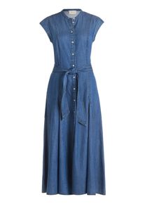 Jeanskleid Cartoon "Jeanskleid mit Eingrifftaschen", Damen, Gr. 40, EURO, blau, Obermaterial: 61% Lyocell CLY. 39% Baumwolle CO., Kleider Jeanskleid
