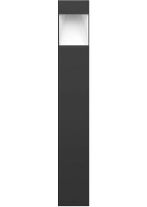 Eglo Stehlampe "Manfira Au&szlig;en-Stehlampe, Au&szlig;enleuchte, Alu, IP44, Au&szlig;enlampe, Lampe", schwarz (grau), 1, H: 87cm, 1 Stk., Leuchten, Stehleuchte - L13,5 x B7,5 x H87 cm - anthrazit, wei&szlig; - 10W inkl., Stehlampe