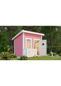 Spielhaus Nordic Holz "FLIPP", rosa (hellrosa), B:230cm H:188,1cm T:190,6cm, Holz, Spielh&auml;user, Spielhaus, BxTxH: 230x191x188 cm