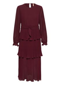 Midikleid Culture "Damen Kleid CUcat", Damen, Gr. S, N-Gr, rot (zinfandel), Obermaterial: 100% Polyester PES., Kleider Midikleid